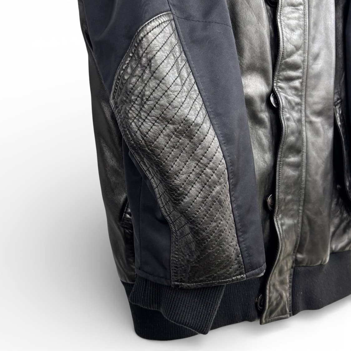 00's 휴고 보스 레더 봄버 자켓 상품이미지4