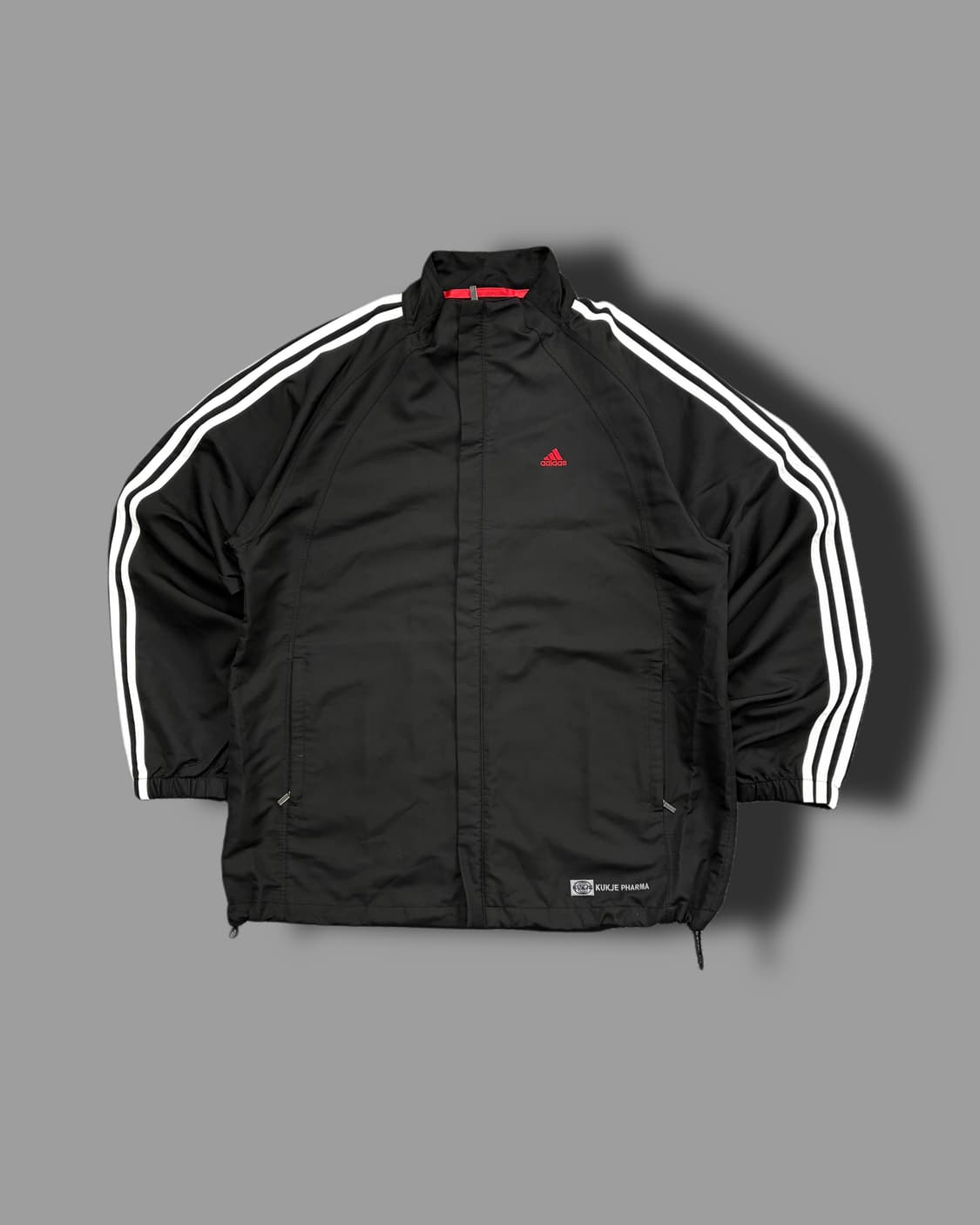 아디다스 블랙 화이트 삼선 바람막이 XL 상품이미지4