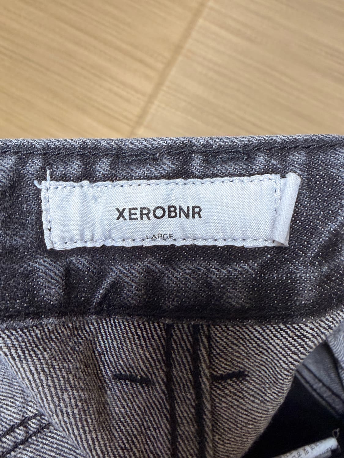 XEROBNR 와이드 데님 워싱팬츠(L) 상품이미지4