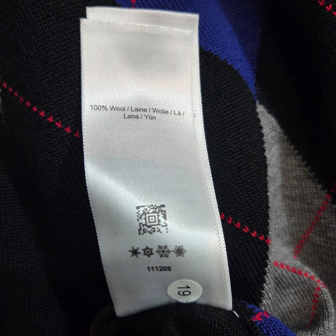 FRED PERRY 프레드페리 아가일 V넥 메리노울 니트 상품이미지7