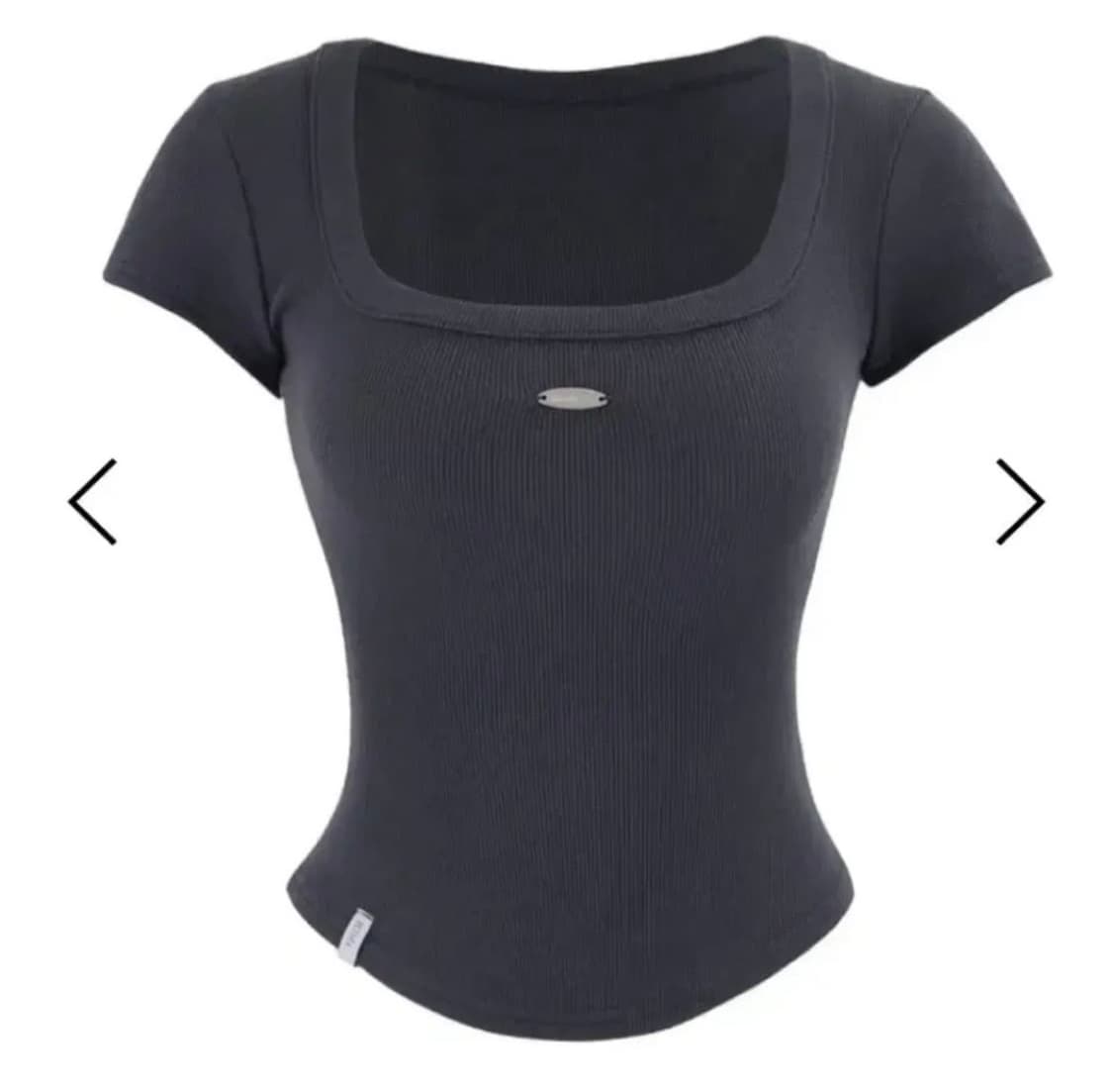 킴서울 111 라운드스퀘어 슬리브 반팔 블루차콜 상품이미지1