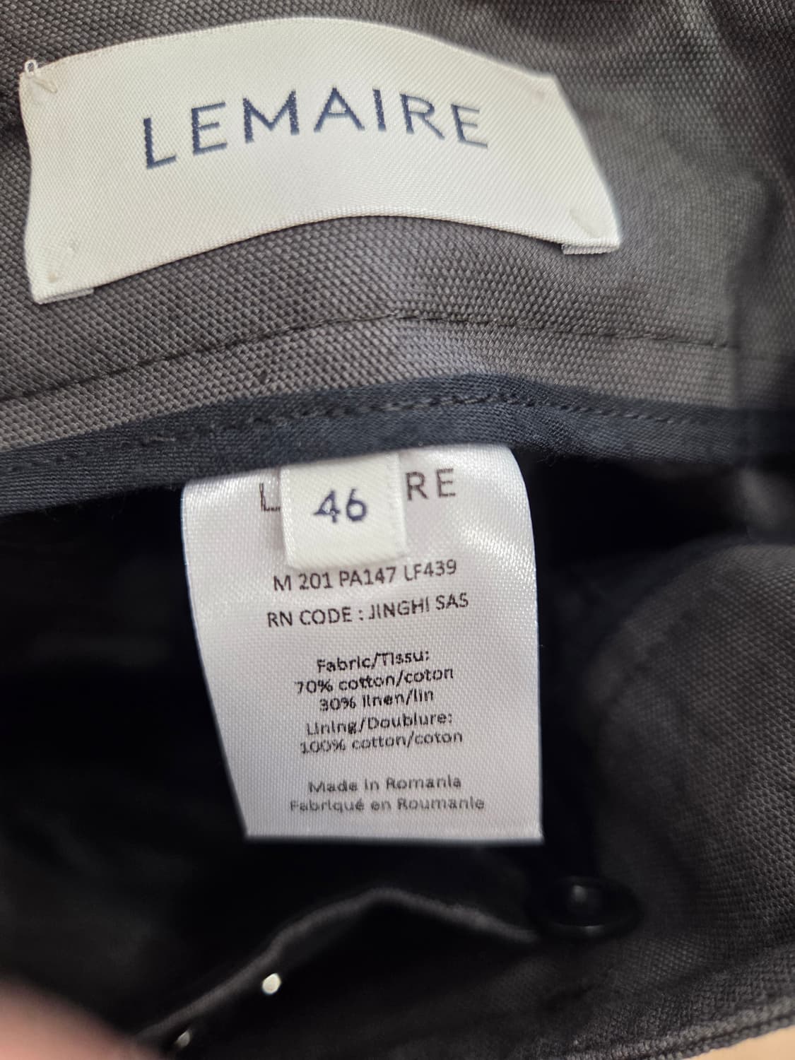 MILITARY PANTS COTTON-LINEN CANVAS RAVEN 상품이미지8