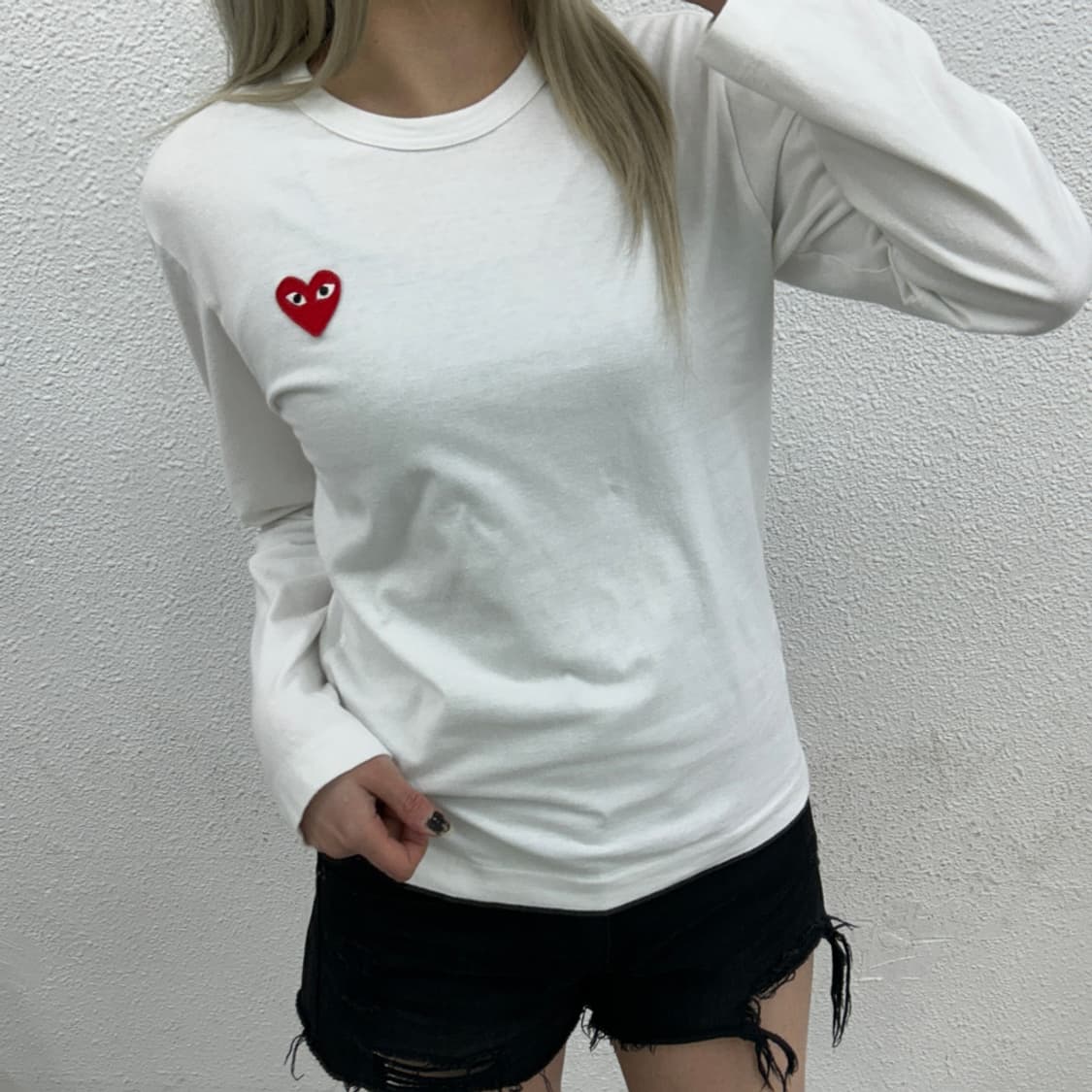 꼼데가르송 하트와펜 롱슬리브 S 상품이미지1