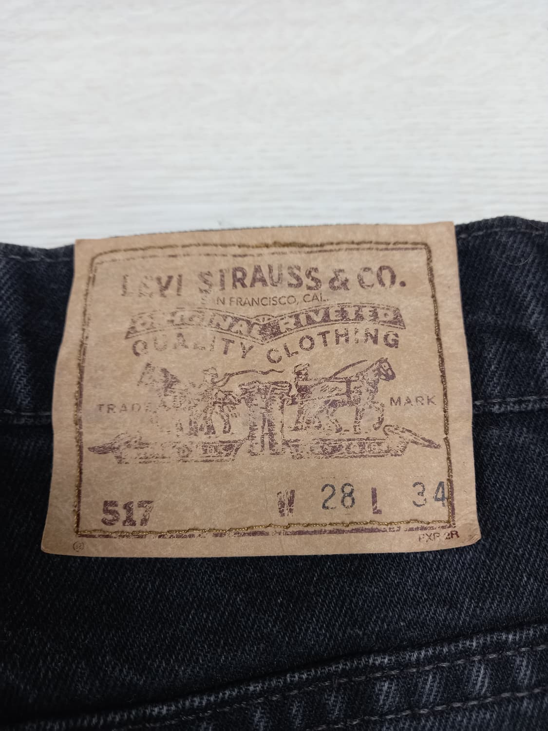 26 96's 리바이스517 USA 오렌지탭 일자진 블랙 26-618 상품이미지5