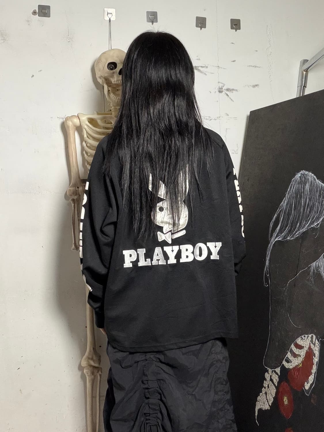 JPN 플레이보이 빅로고 오버핏 져지 상품이미지3