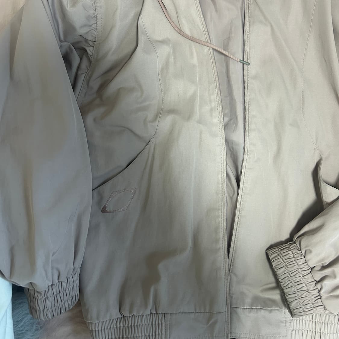 미스치프 보넷 후드 자켓 핑크베이지 L 상품이미지6