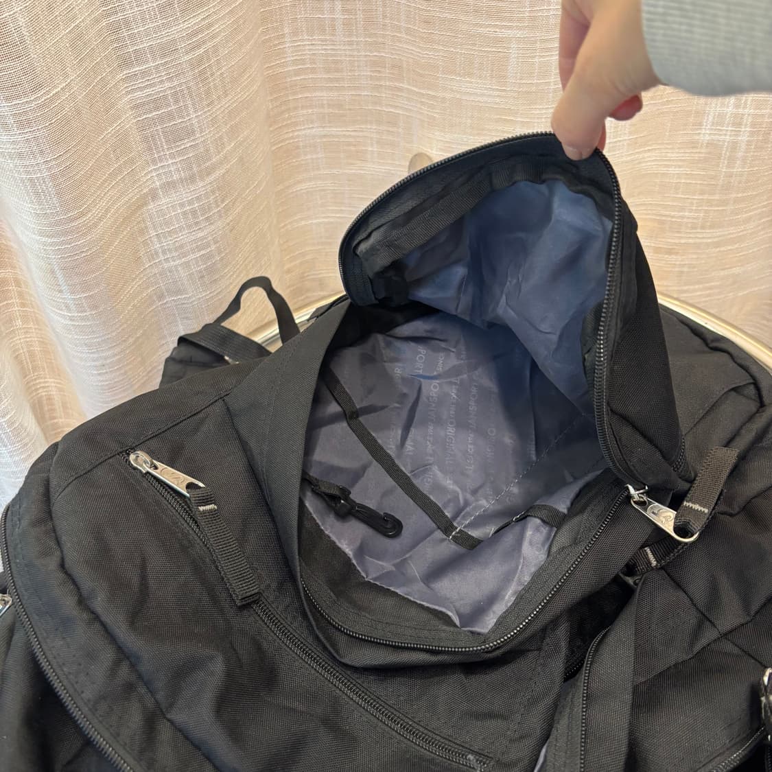 정품 잔스포츠 블랙 백팩     상품이미지7
