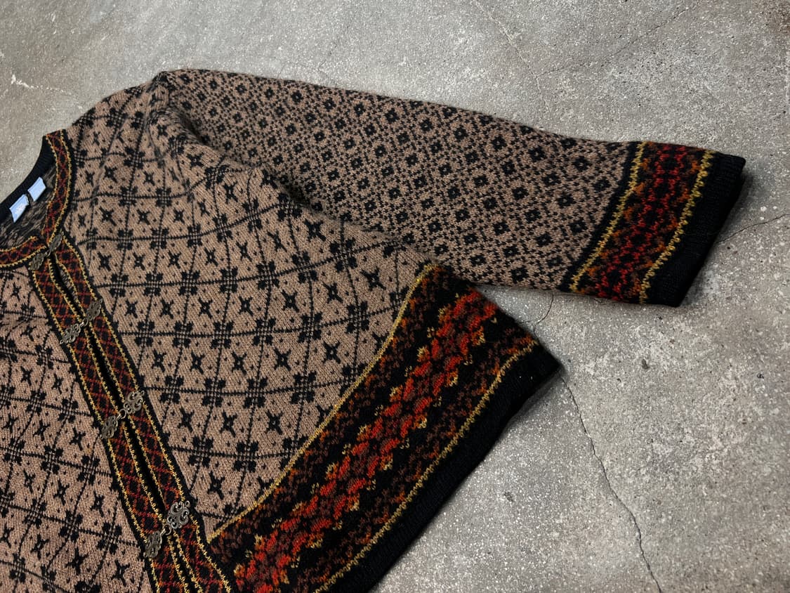 FROST NORWAY FAIR ISLE 노르딕 울 니트 가디건 상품이미지3