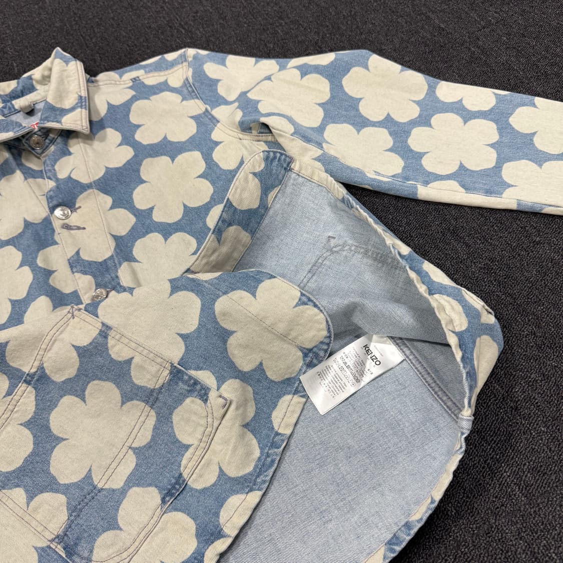 겐조 플라워 하나 닷 데님 셔츠 자켓  상품이미지9