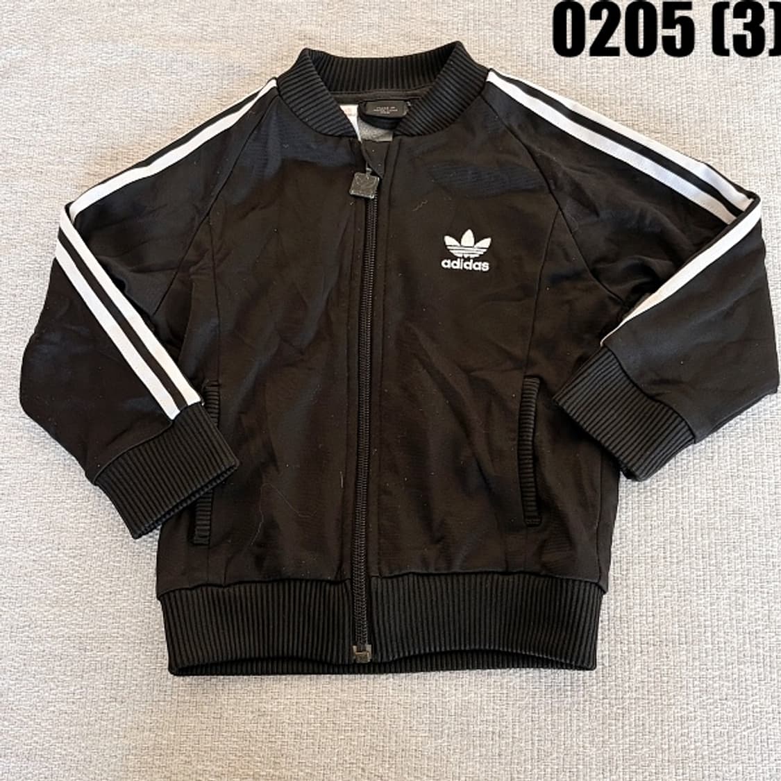 [36] 아디다스 키즈 블랙 삼선 져지 트랙탑 자켓 0205(3) 상품이미지1