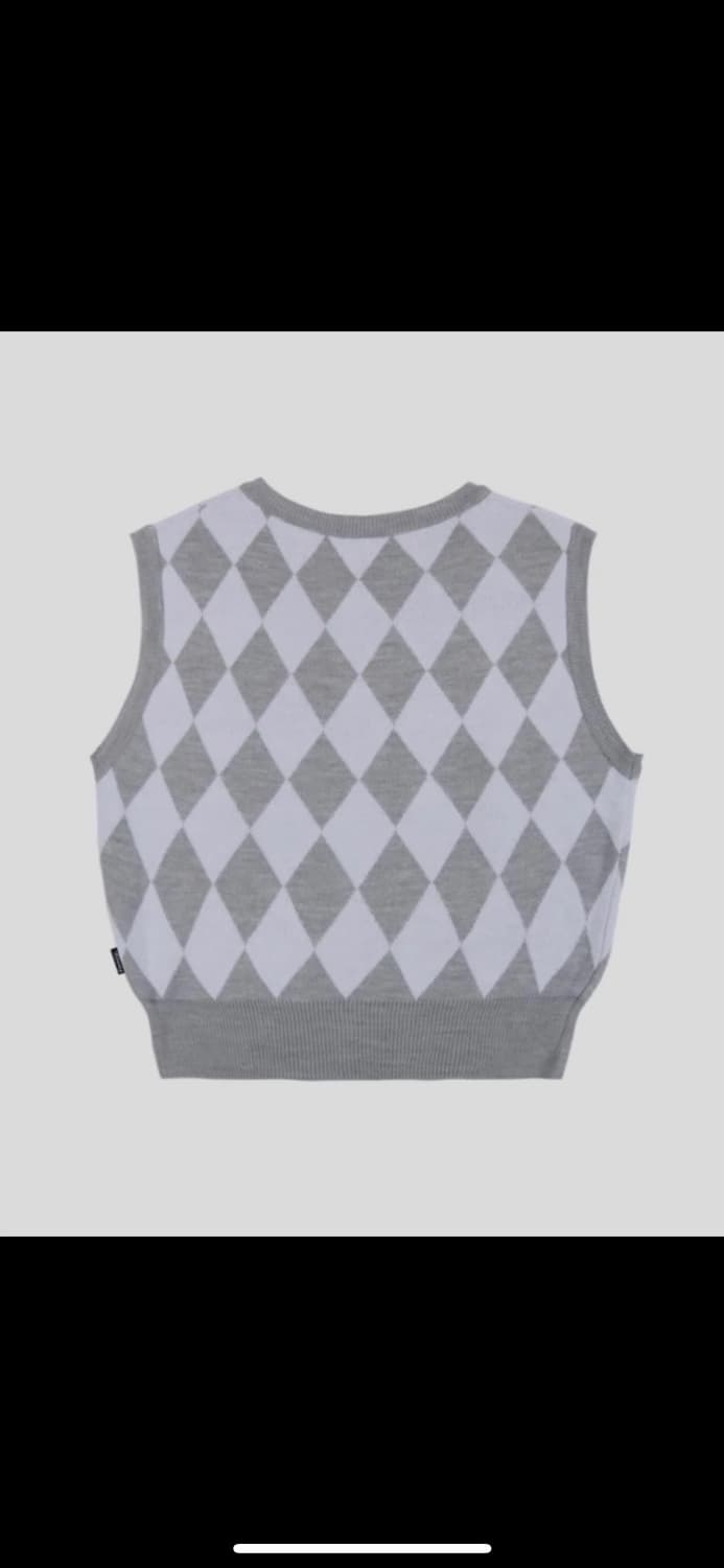 팬시클럽 아가일 니트베스트 상품이미지5