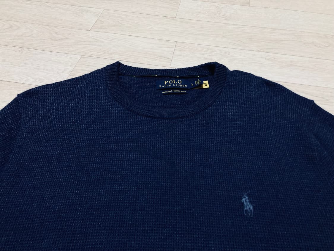폴로 울 크루넥 니트 L(100)판매 상품이미지5