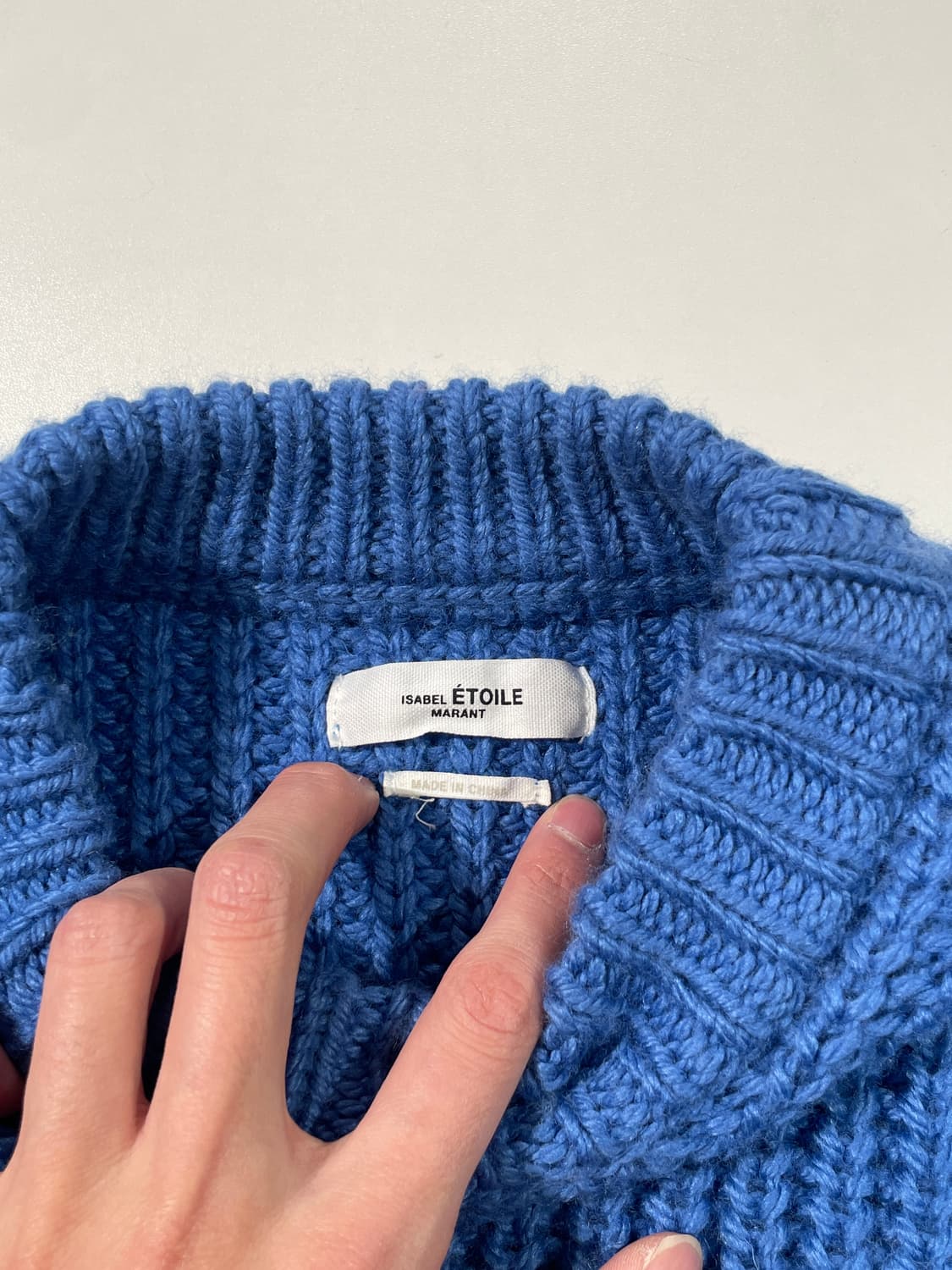 이자벨 마랑 에뚜왈 블루 퍼프 슬리브 메리노 울 스웨터 상품이미지7