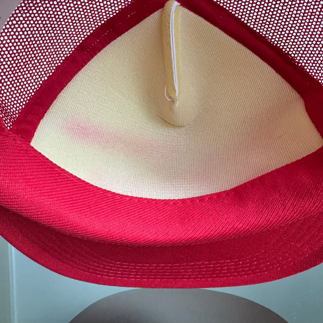 USA 빈티지 모자 볼캡 vintage cap 트러커 메쉬 레드 상품이미지5