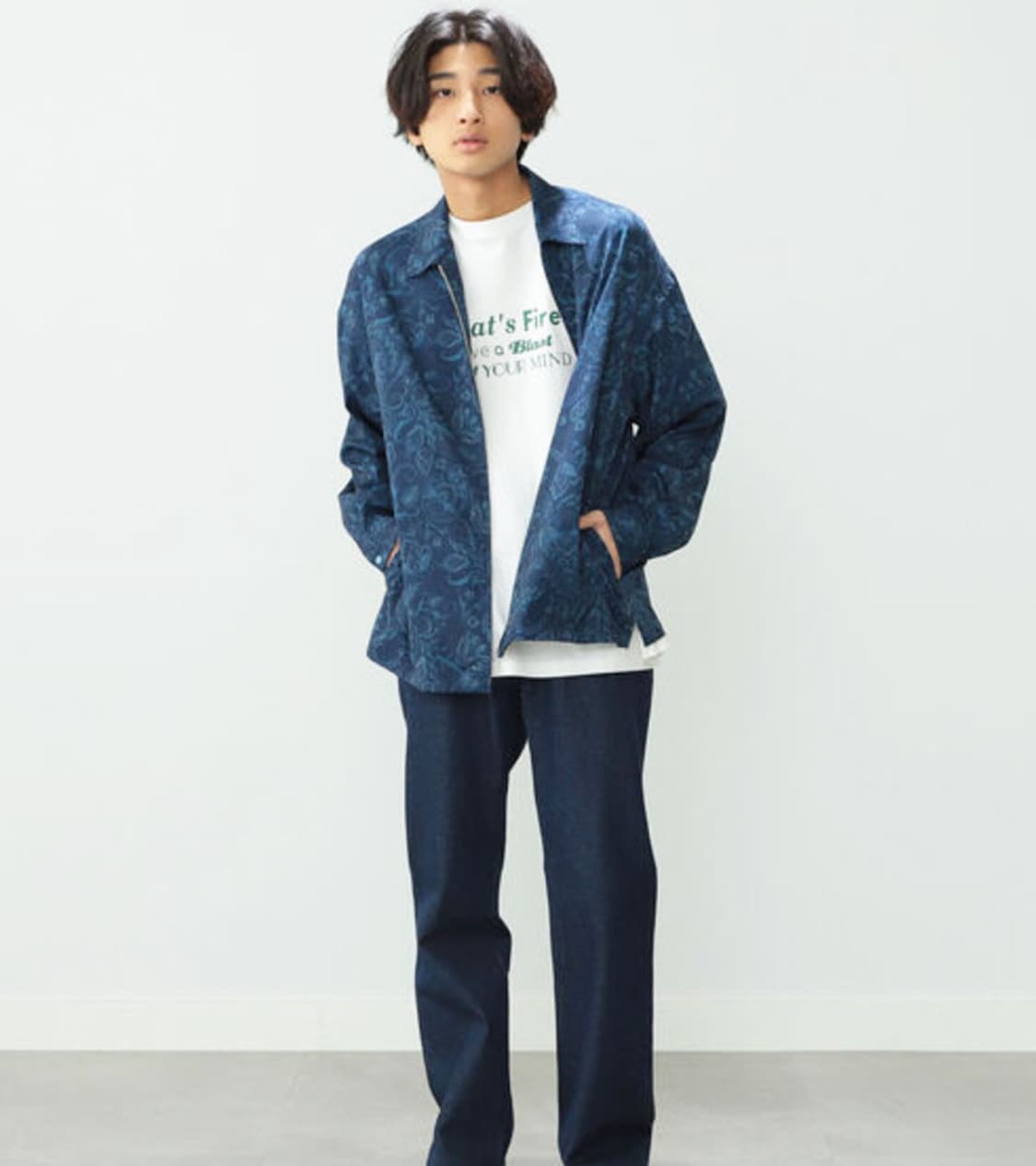 BEAMS - FLOWER PATTERN BLOUSON 상품이미지3