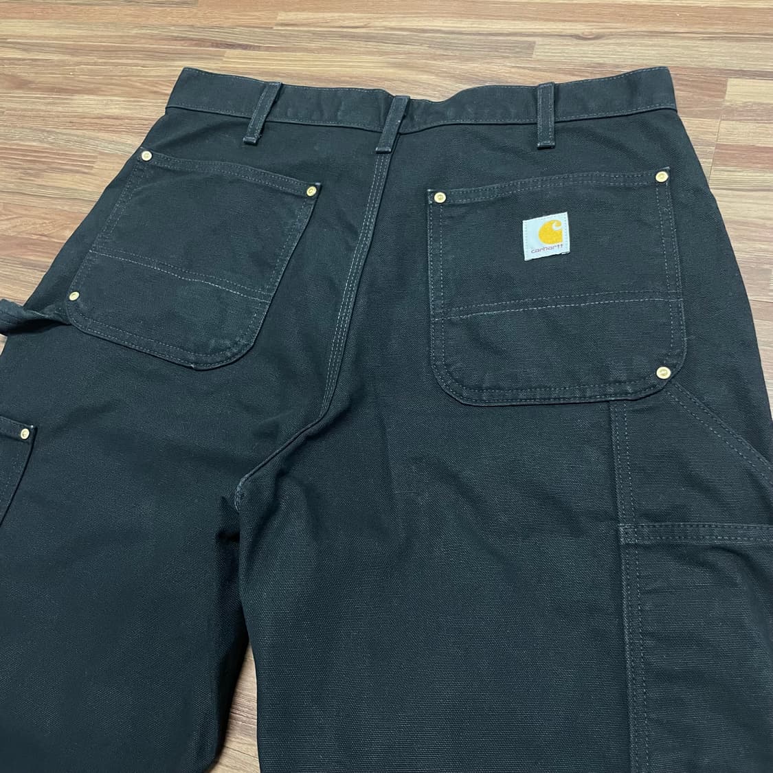미제 칼하트 블랙 더블니 카펜터 워크 팬츠 상품이미지4