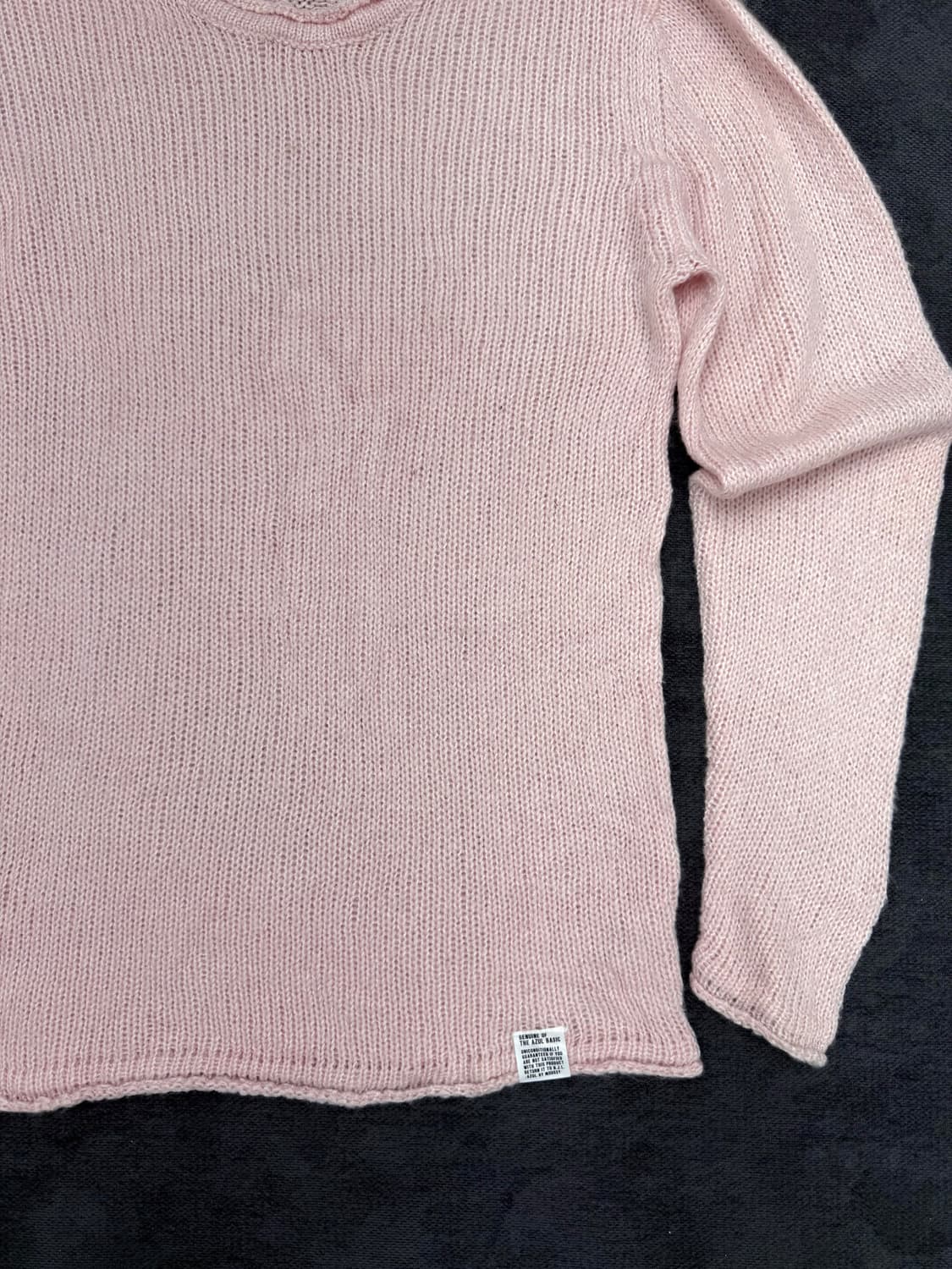 azul by moussy 핑크 니트 상품이미지3