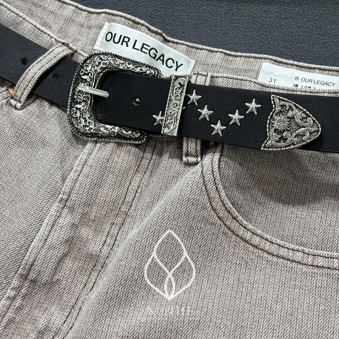 🌗 Multi stars belt / 멀티 별 스타 웨스턴 벨트 상품이미지3