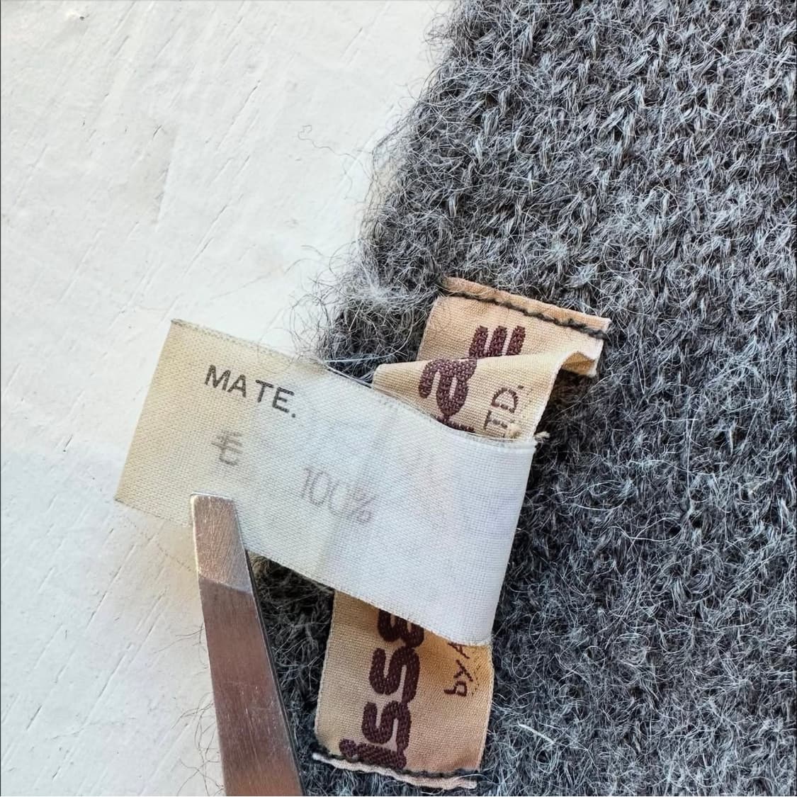 80's 이세이미야케 울 머플러 상품이미지5