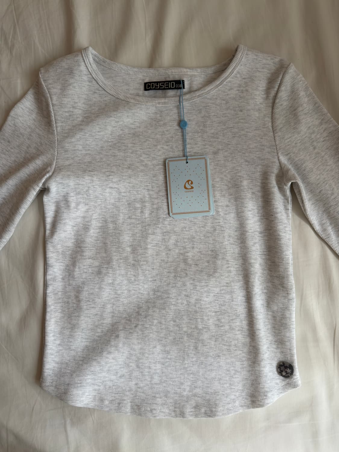 코이세이오038 CAPRI SLEEVES WHITE MELANGE 상품이미지2