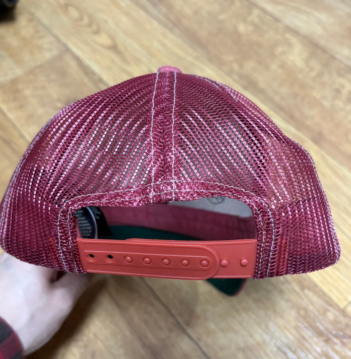 Rrl 로고 패치 트윌 트럭커 캡 핑크 상품이미지4