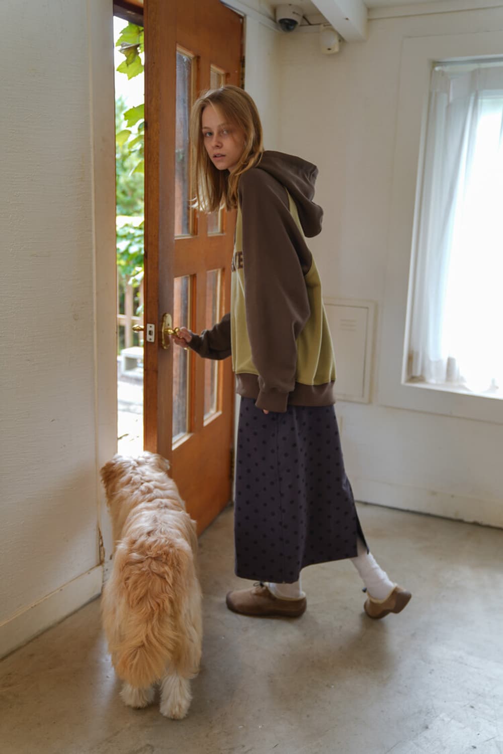 예디아카이브 DOT LONG SKIRT 상품이미지5