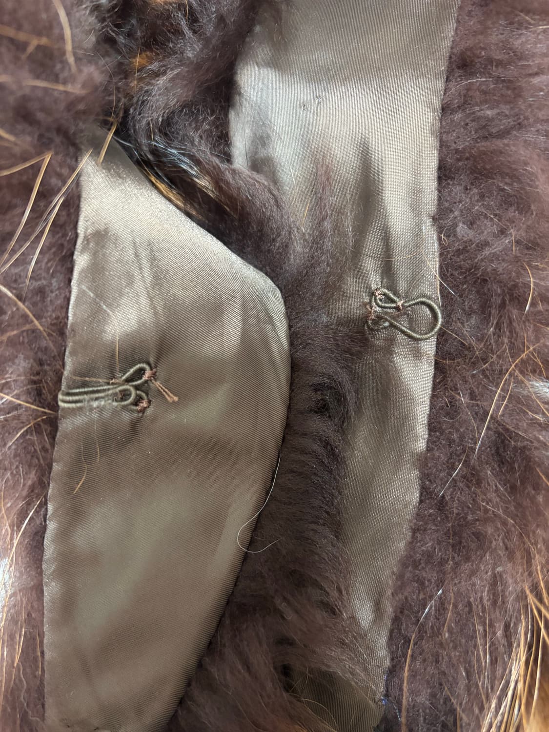 천연 라쿤퍼 목도리/카라/상태최상/고리여밈 상품이미지3