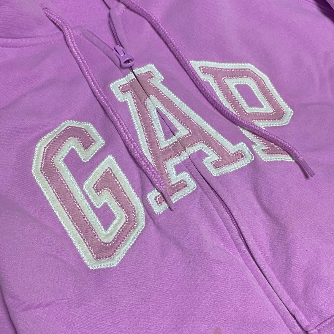 [희귀컬러] GAP 갭 라벤더 핑크 후드집업 여성용 (남녀 착용가능) 상품이미지7