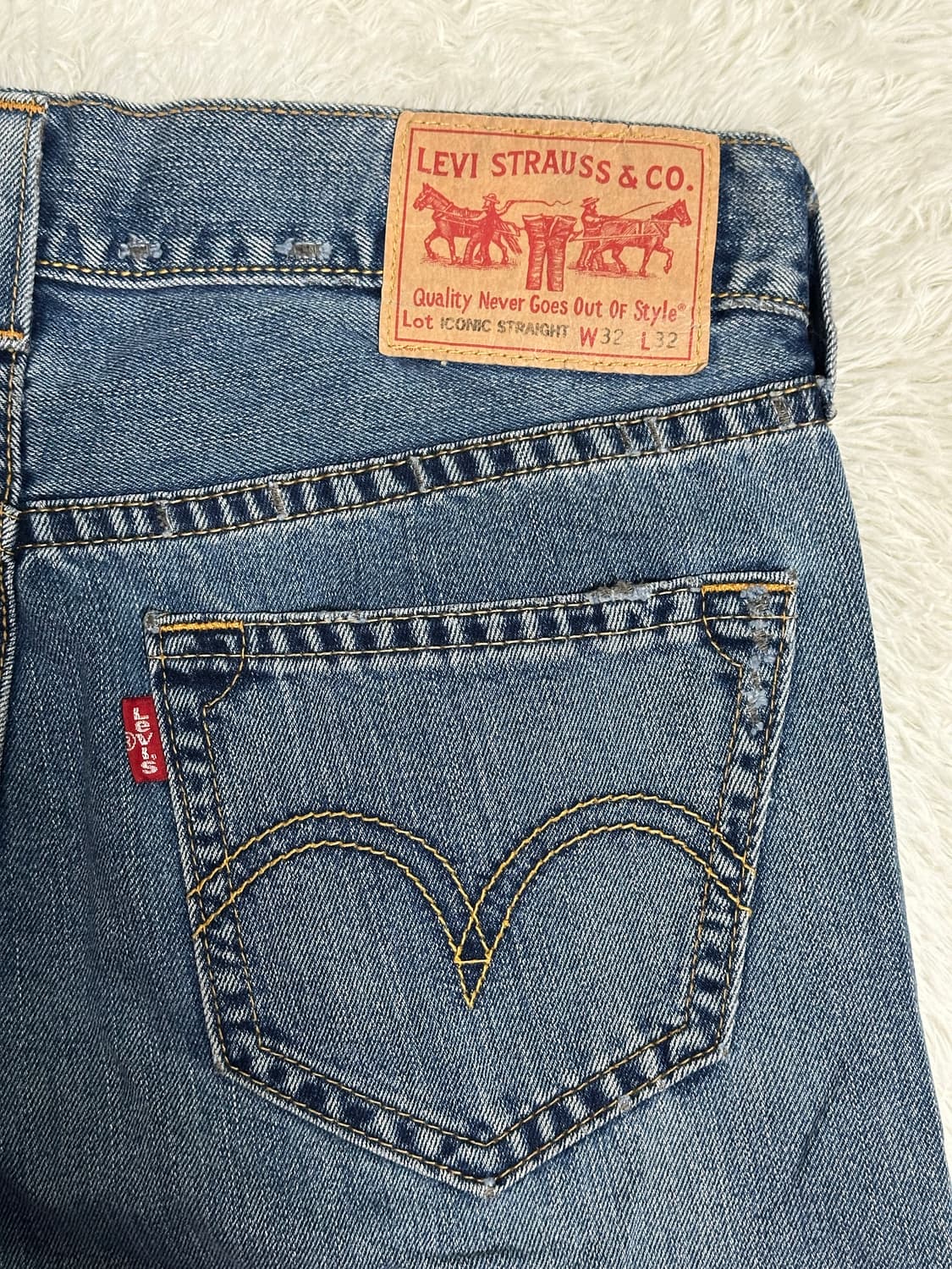 리바이스 ICONIC STRAIGHT 청바지 W32 L32 상품이미지7