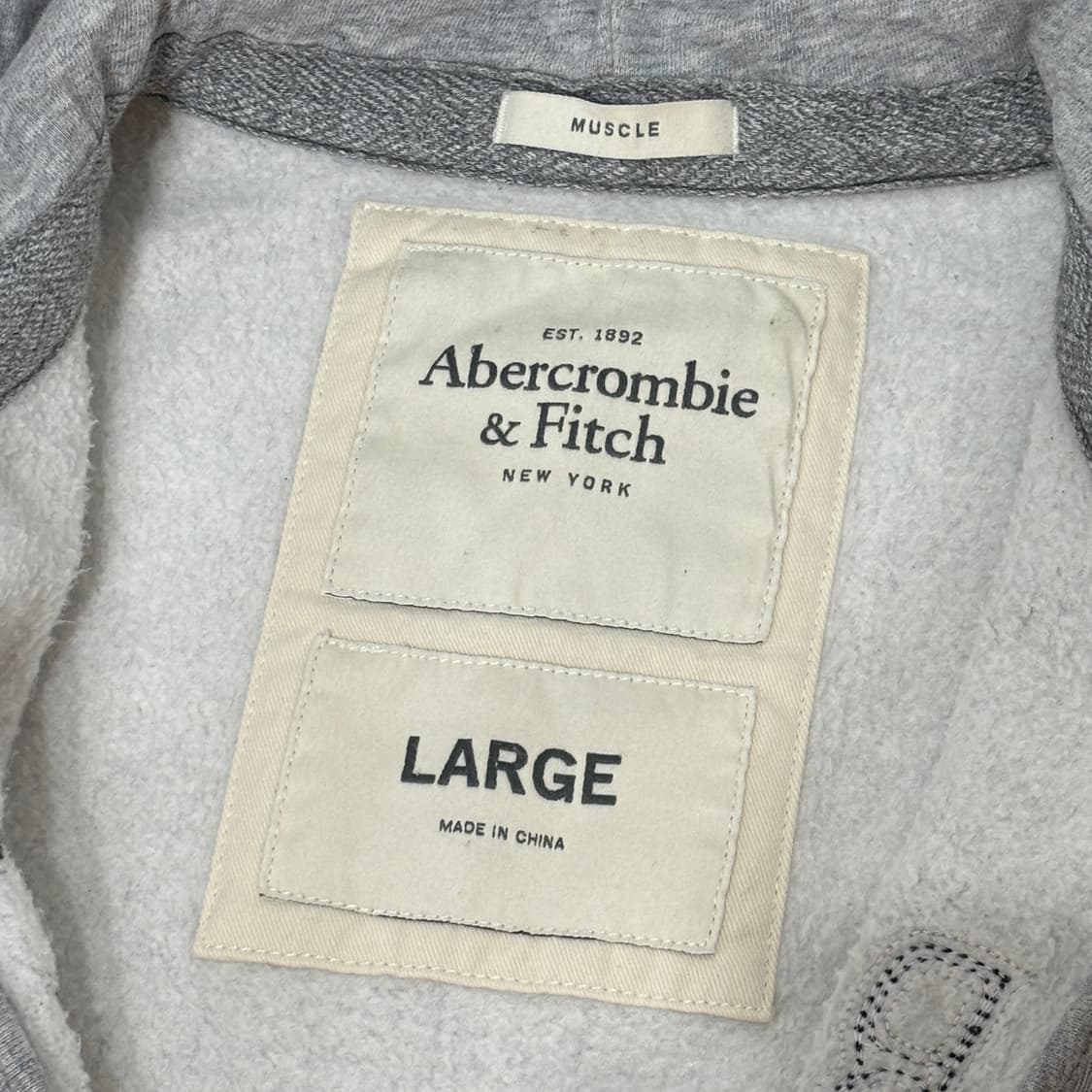 아베크롬비 데미지 기모 후드집업  상품이미지3