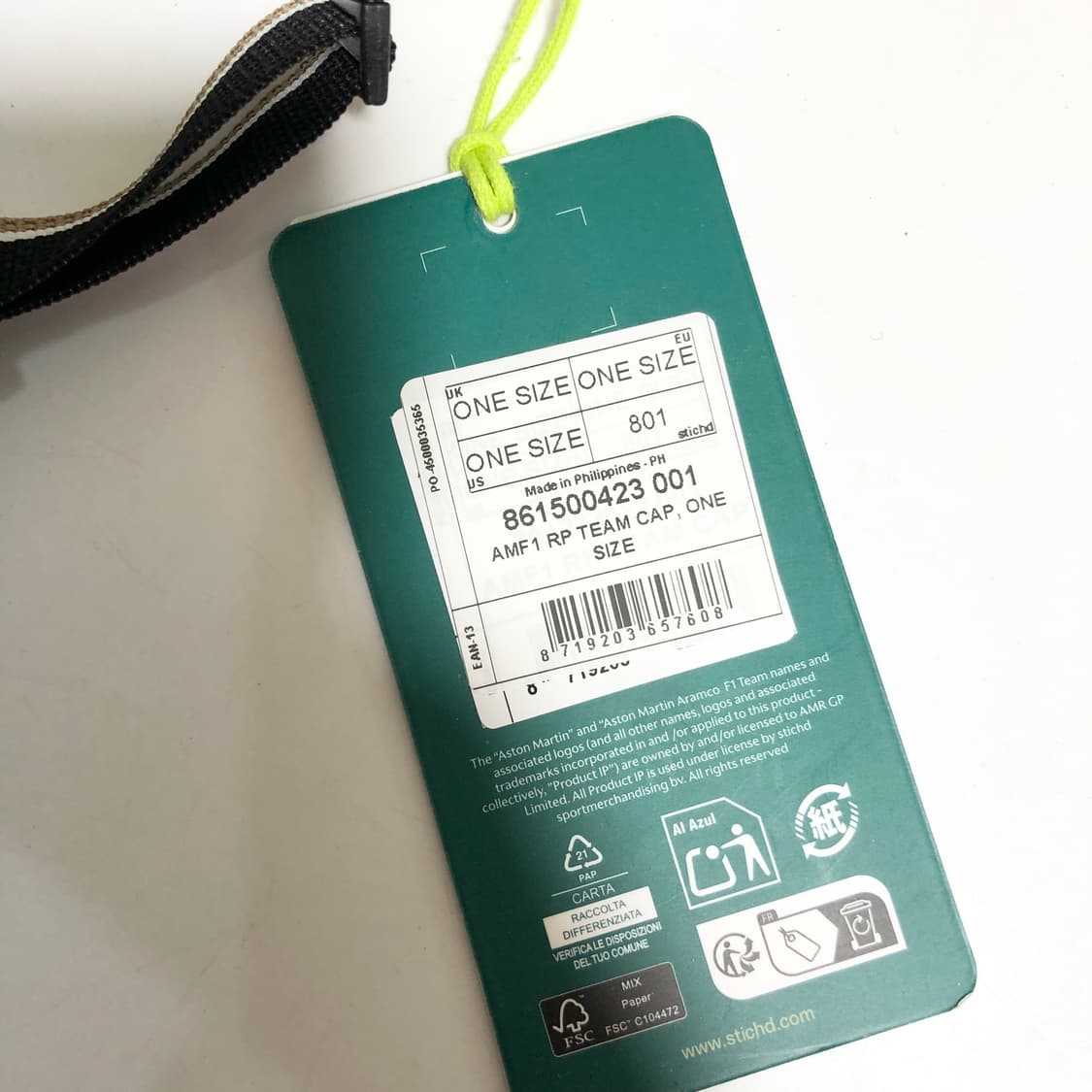 새상품) 애스턴마틴 F1 team 볼캡 상품이미지9