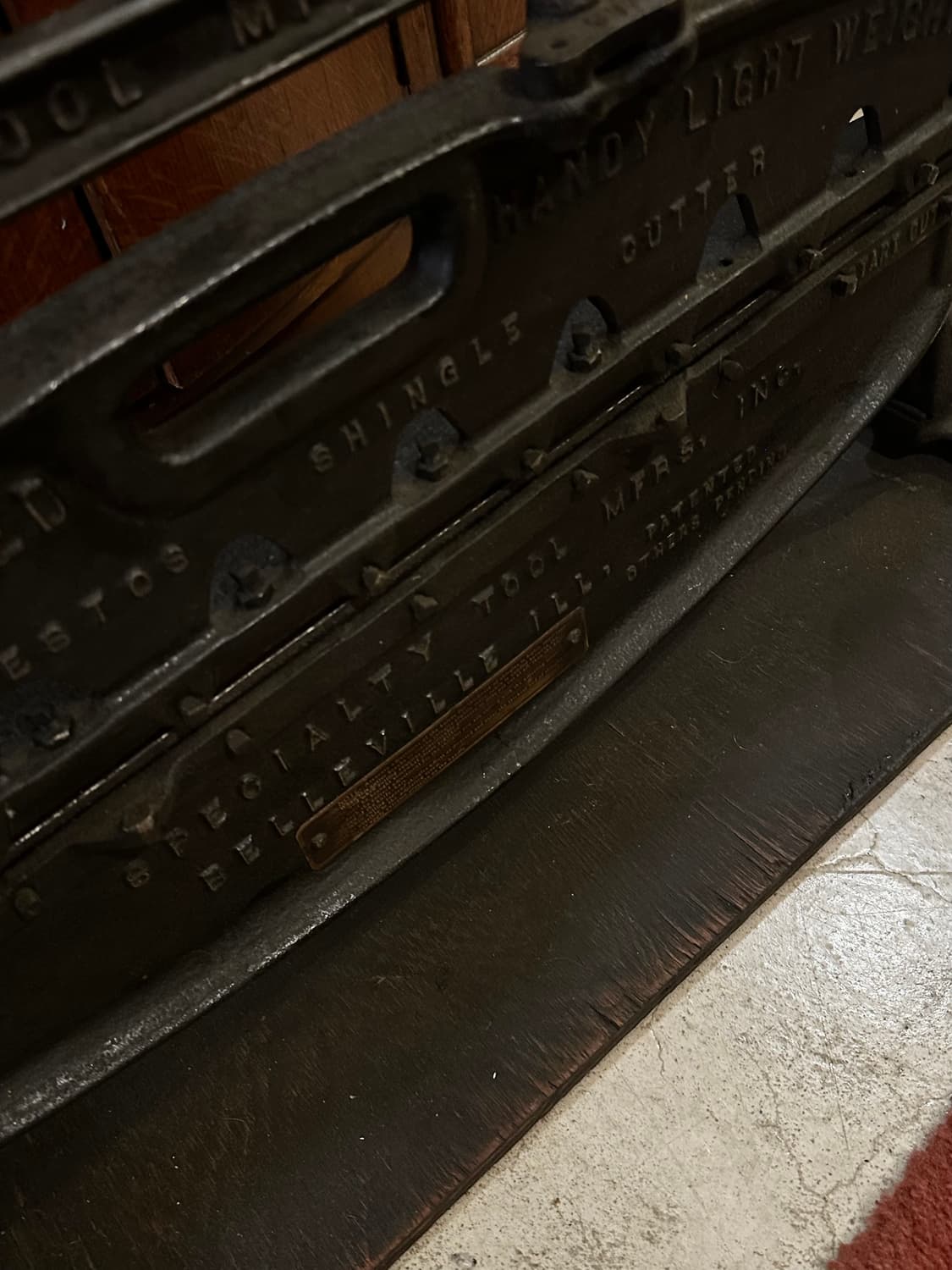 1930s 미국 빈티지 앤틱 석면 절단기 작두 인테리어 소품 상품이미지7