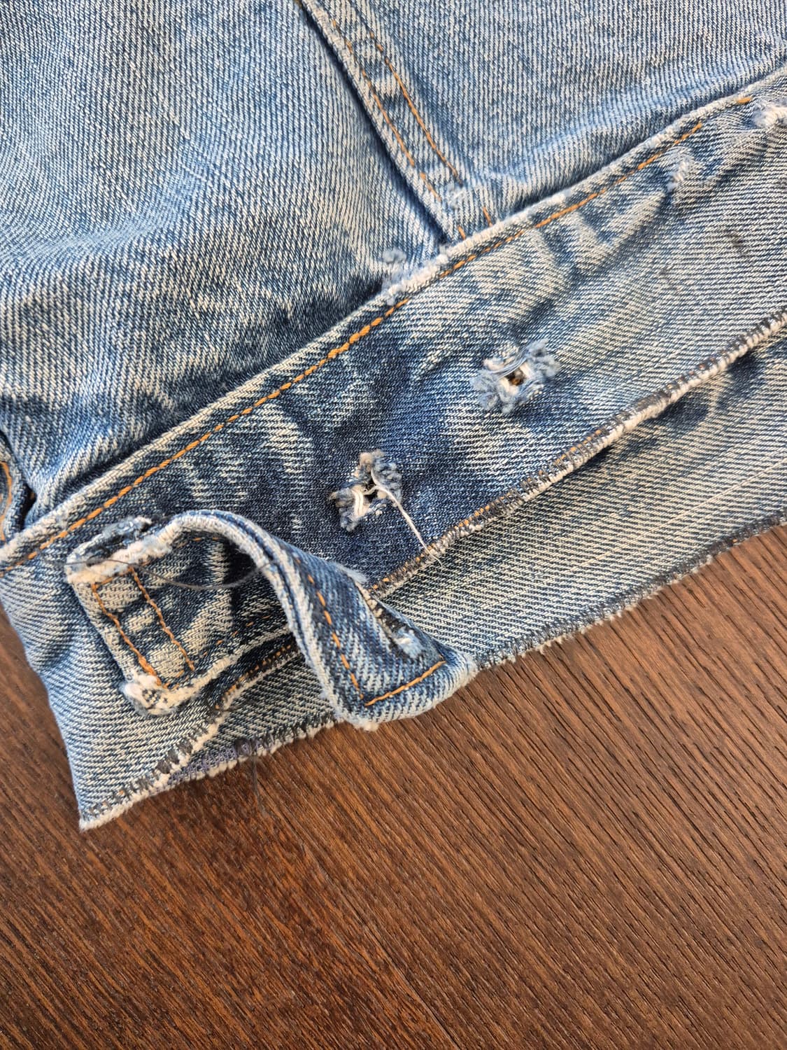 LEVI'S Wappen Pactchwork Cut-off Trucker 상품이미지9