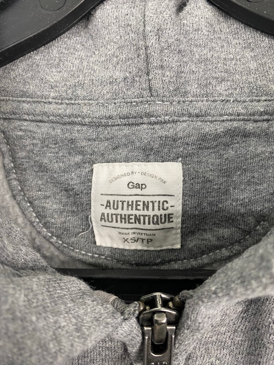 GAP 갭 딥그레이 후드집업 XS <670> 상품이미지3