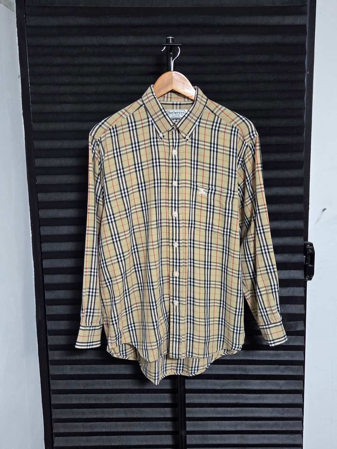 (정품) [버버리] 빈티지 노바체크 버튼다운 롱슬리브 셔츠 | 00217 상품이미지1