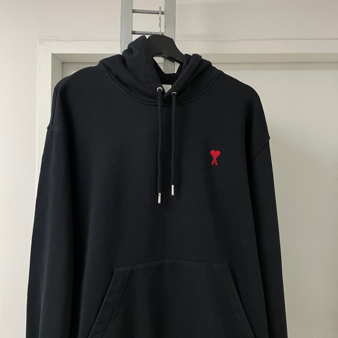 AMI 아미 스몰로고 후드티 블랙 XL  상품이미지2