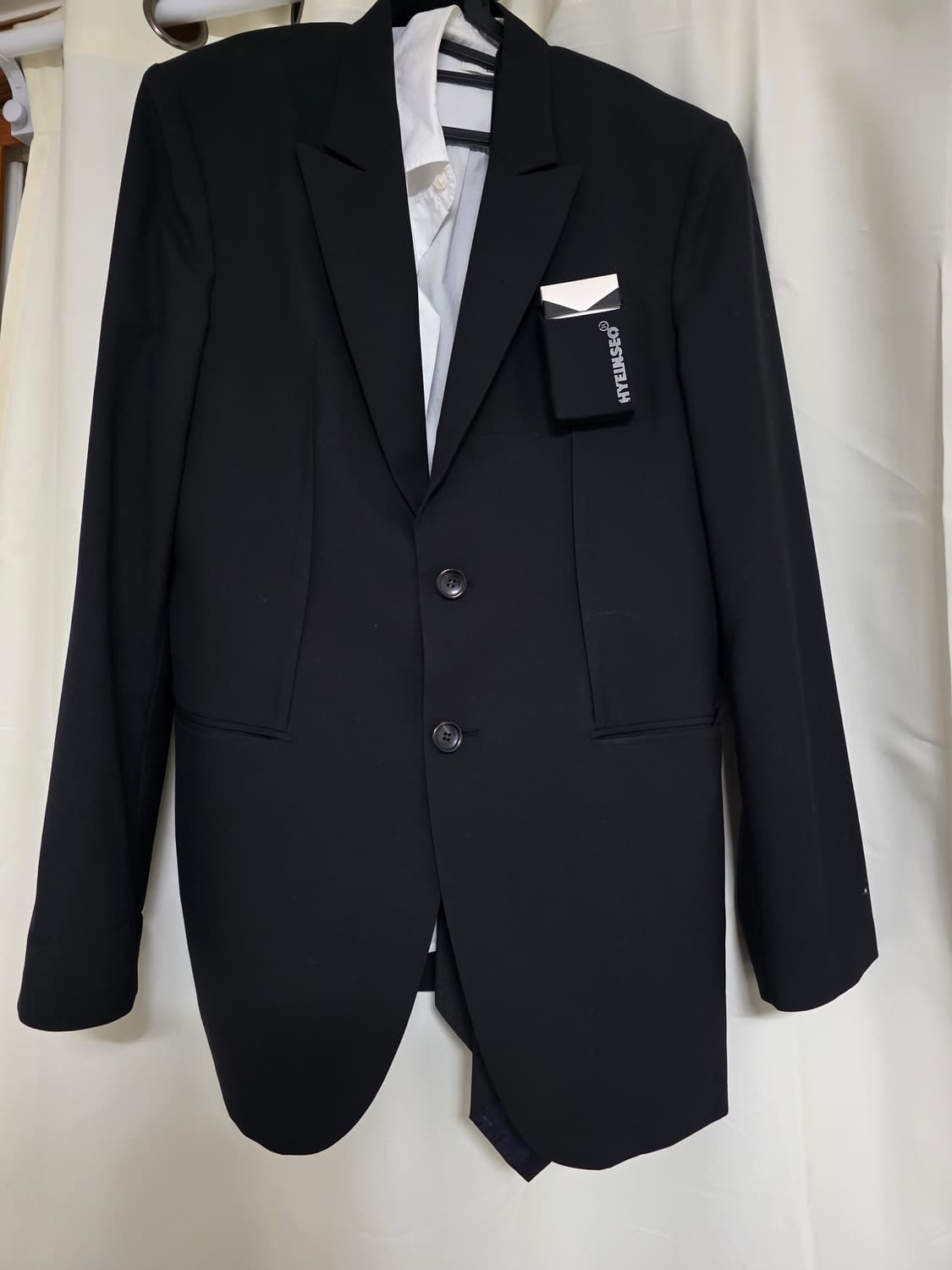 [3]  19FW HYEIN SEO 스모커 블레이저 블랙 상품이미지4