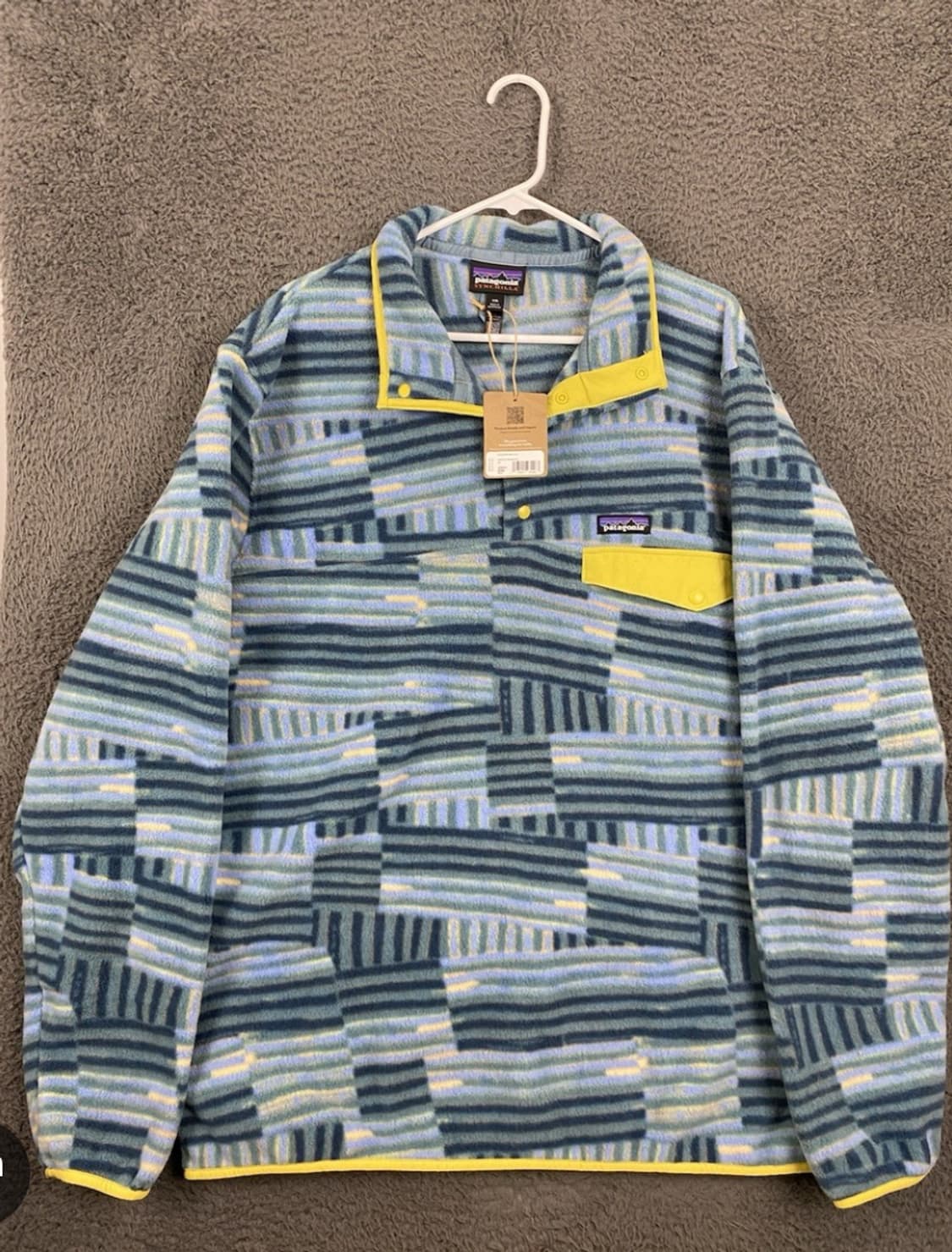 [S]파타고니아 신칠라 라이트웨이트 블루무늬 상품이미지1