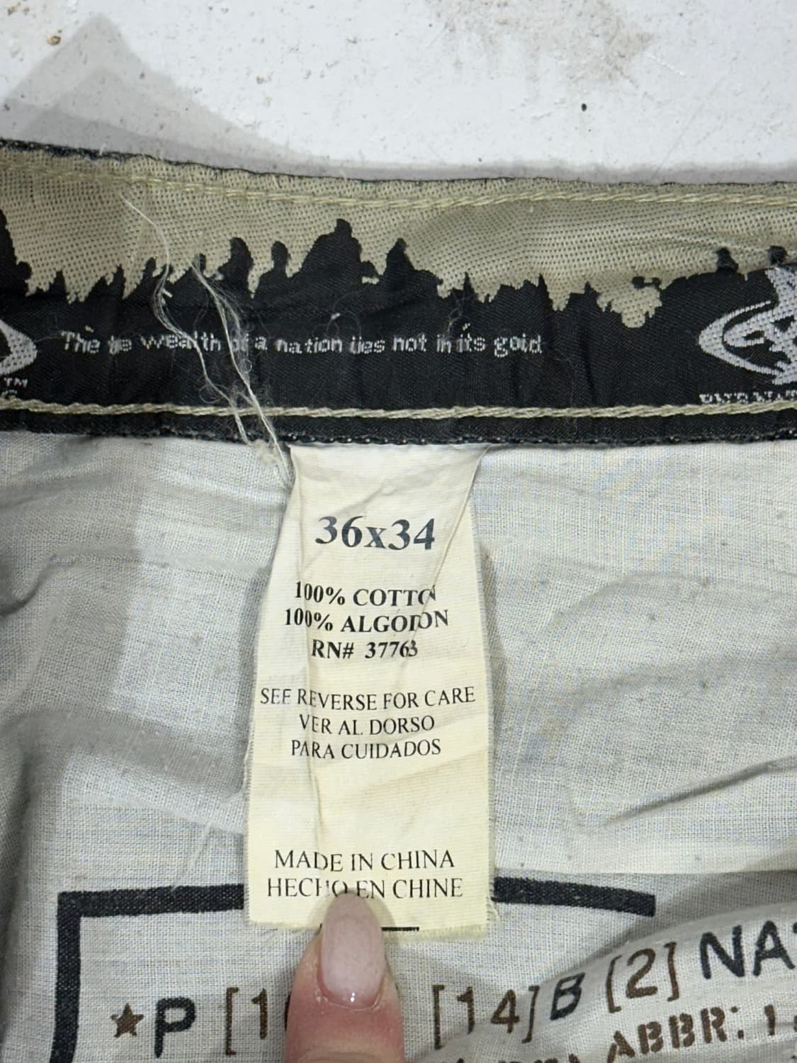 90s 빈티지 진청 힙합 올드스쿨 대대장 와이드 카펜터 데님 청바지 36 상품이미지7