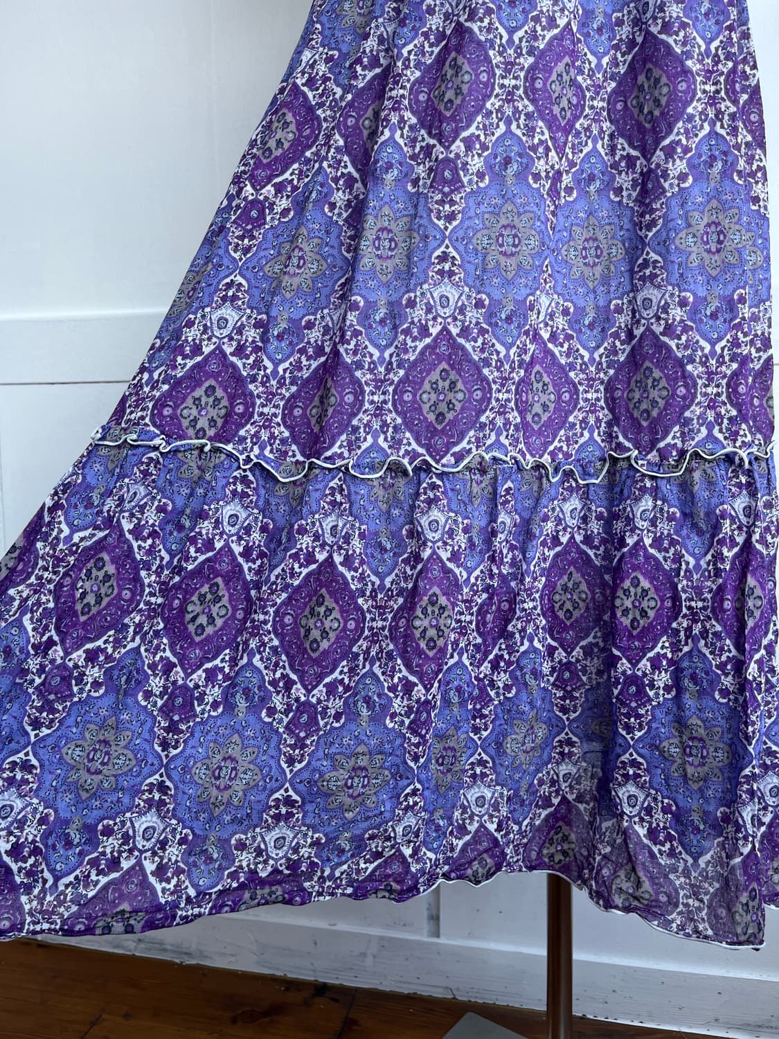 VENCE 바이올렛 에스닉 롱 원피스 상품이미지3