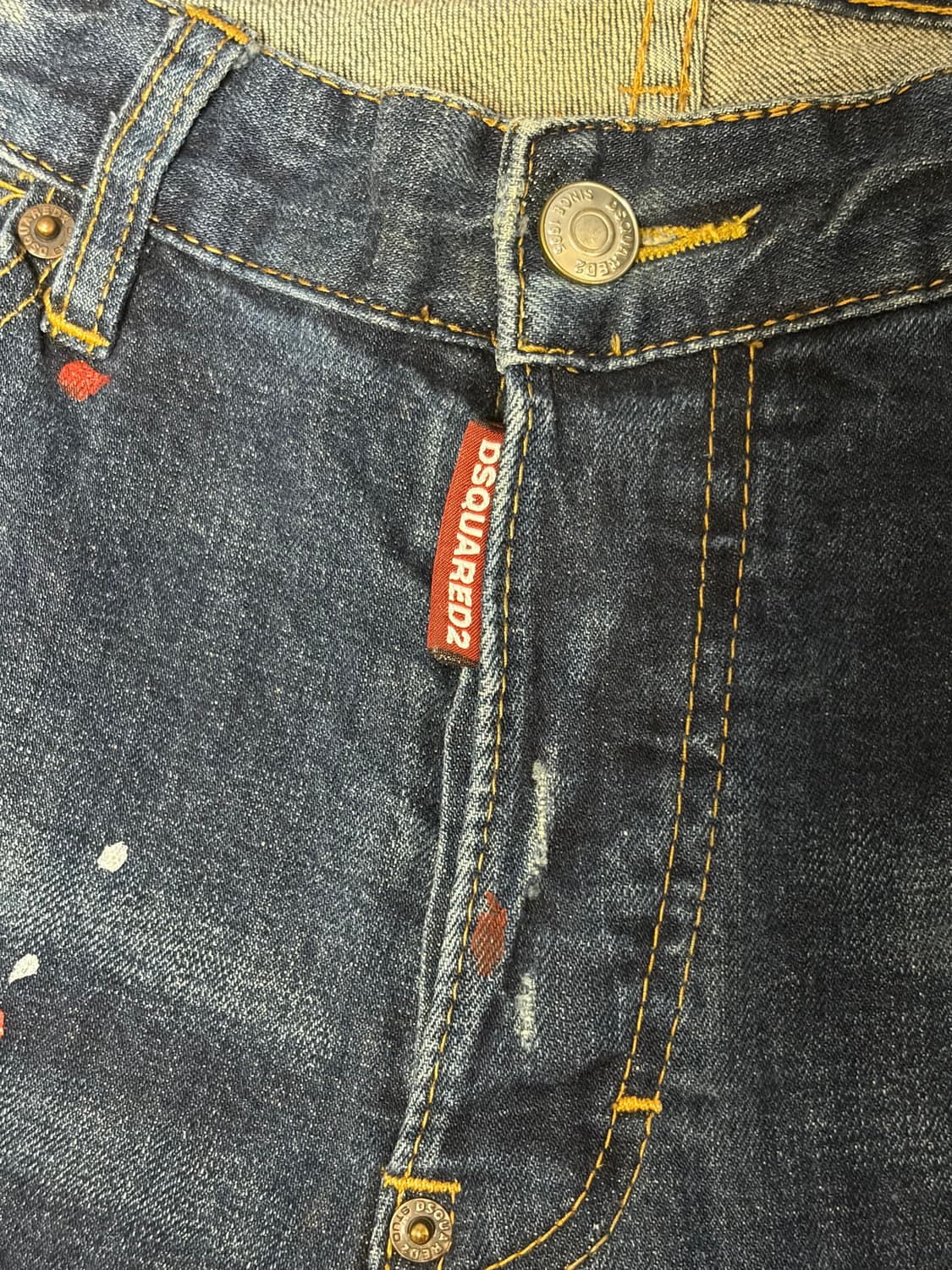 디스퀘어드2 페인트 워싱 청바지 46 상품이미지3