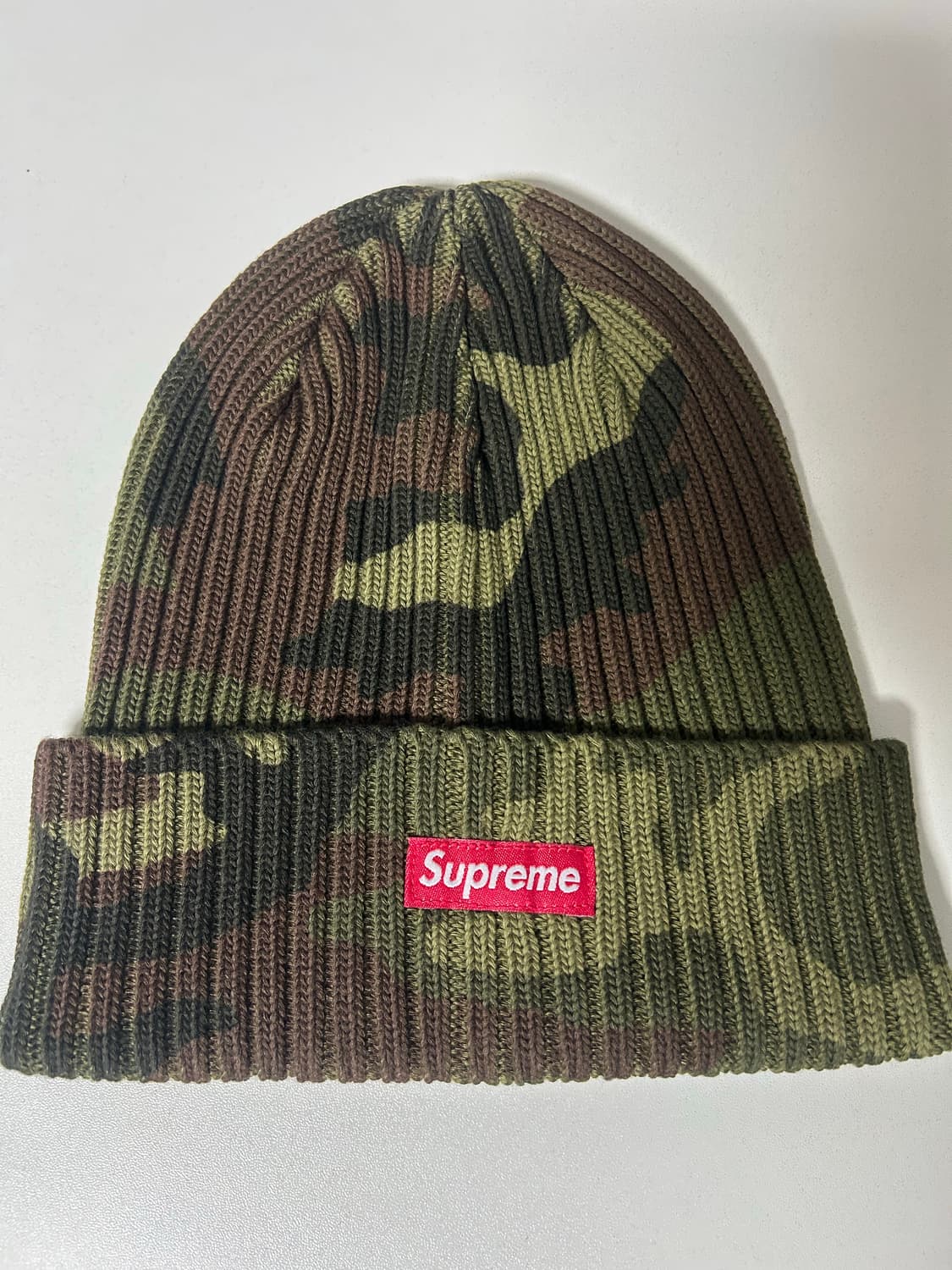 (정품)슈프림카모오버다이드비니 상품이미지1