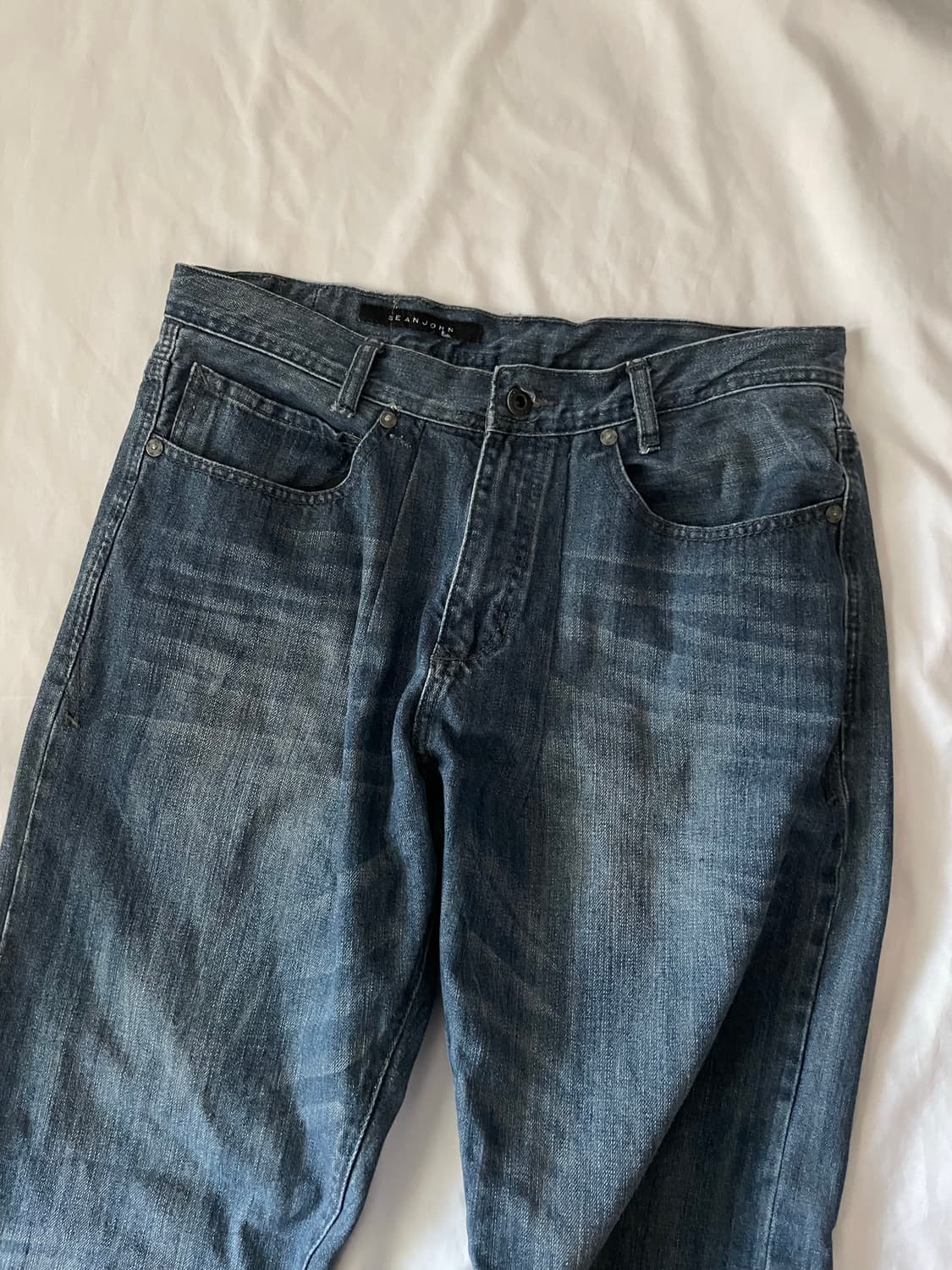 빈티지 y2k 션존 데님 와이드팬츠 상품이미지1