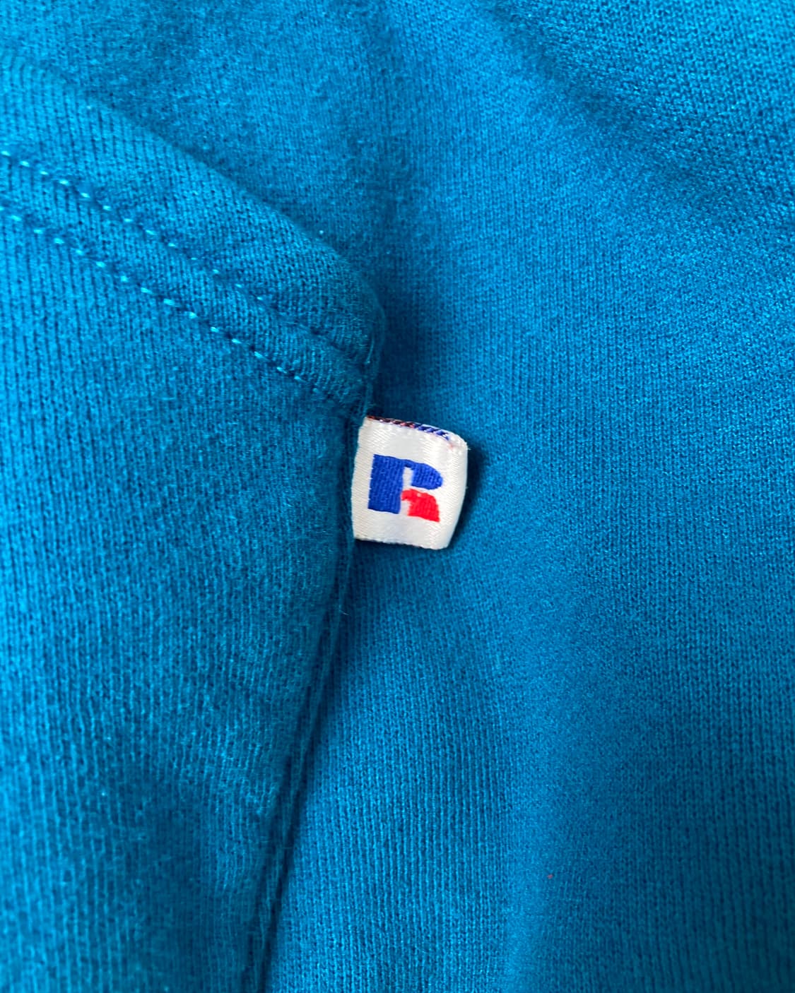 90s Russell Hoodie (teal blue) 상품이미지5