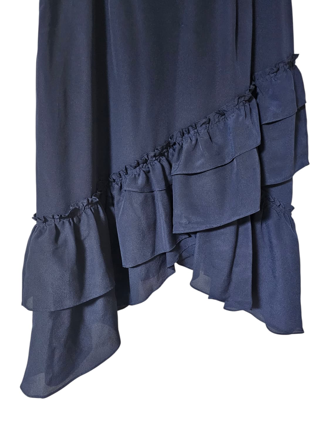 클럽모나코 언발 러플 스커트 네이비 55 | 세련된 A라인 상품이미지7