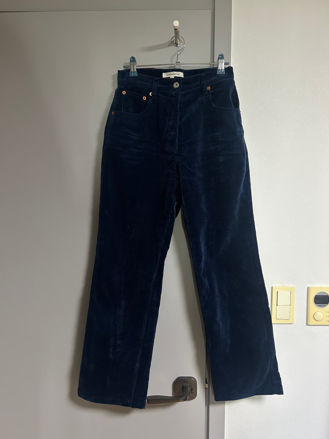 낫띵리튼 네이비 코듀로이 팬츠 s 상품이미지1