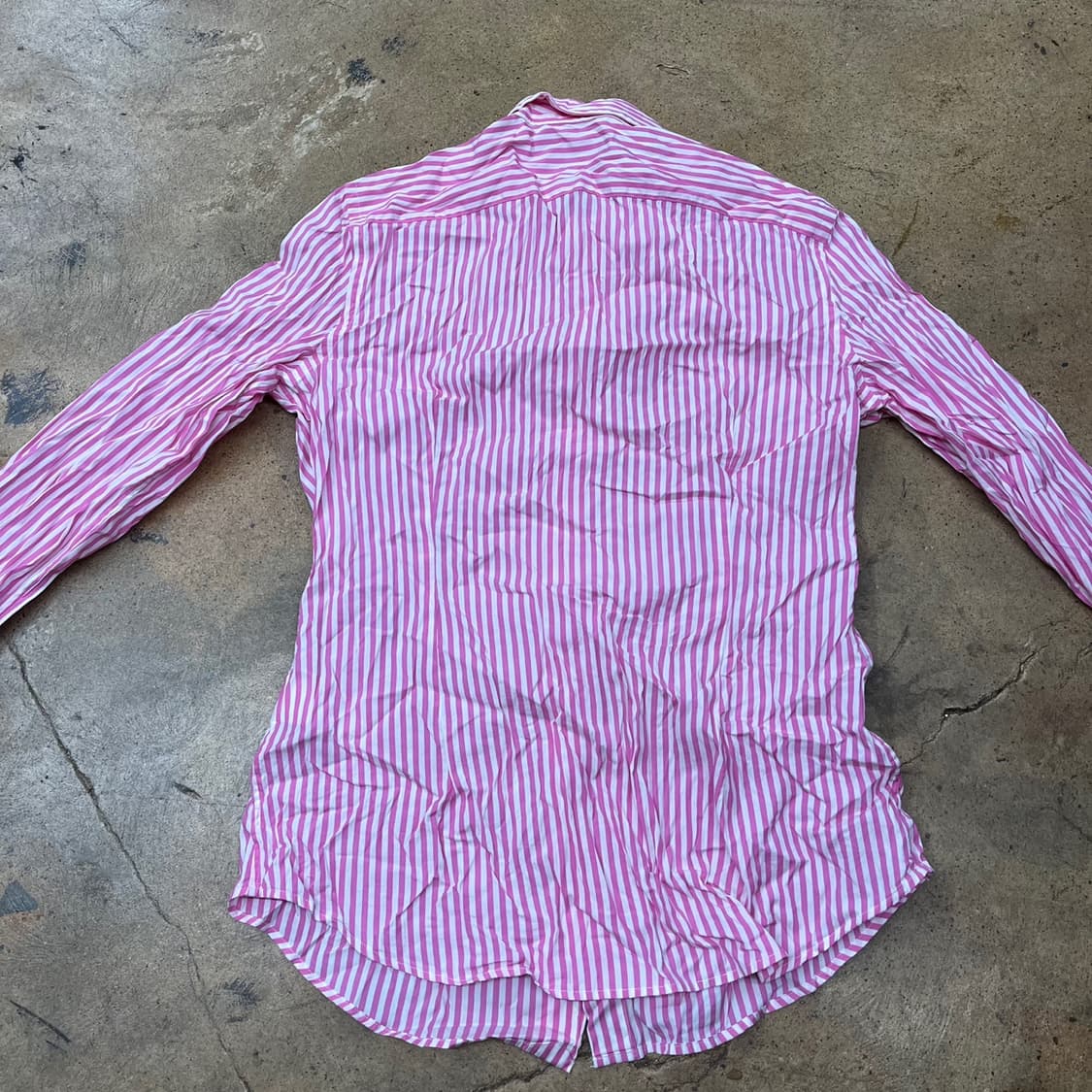 [정품/10] 폴로 랄프로렌 핑크 스트라이프 셔츠 b10 상품이미지4