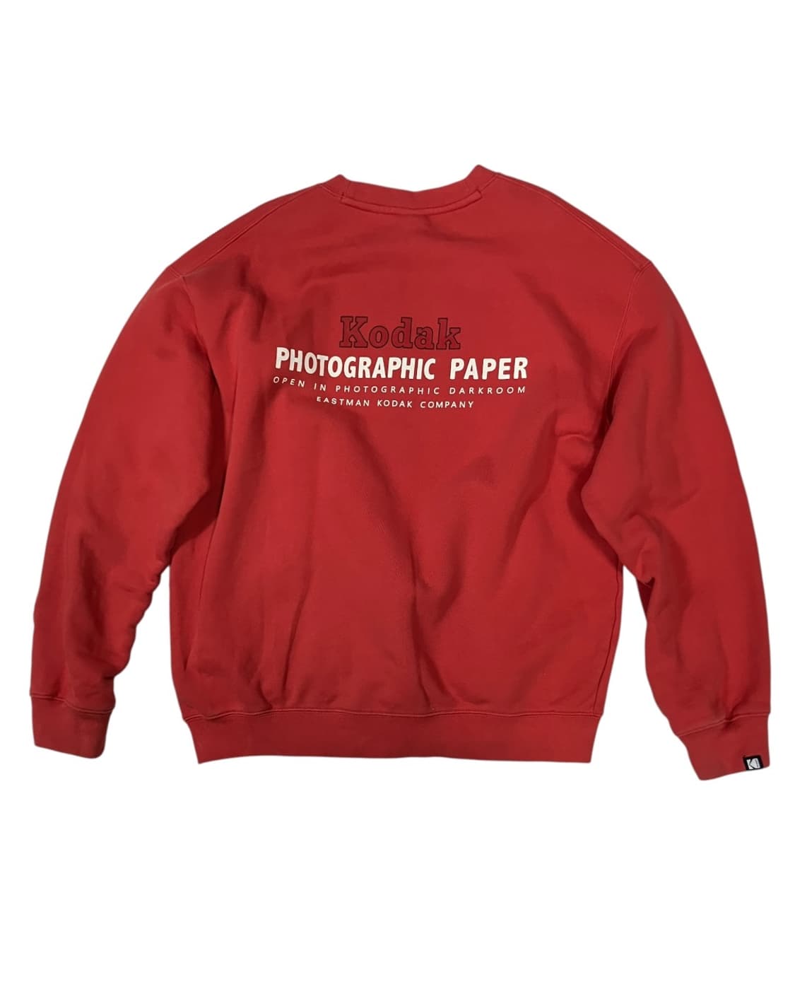 Kodak 코닥 레드 맨투맨 XL 상품이미지4