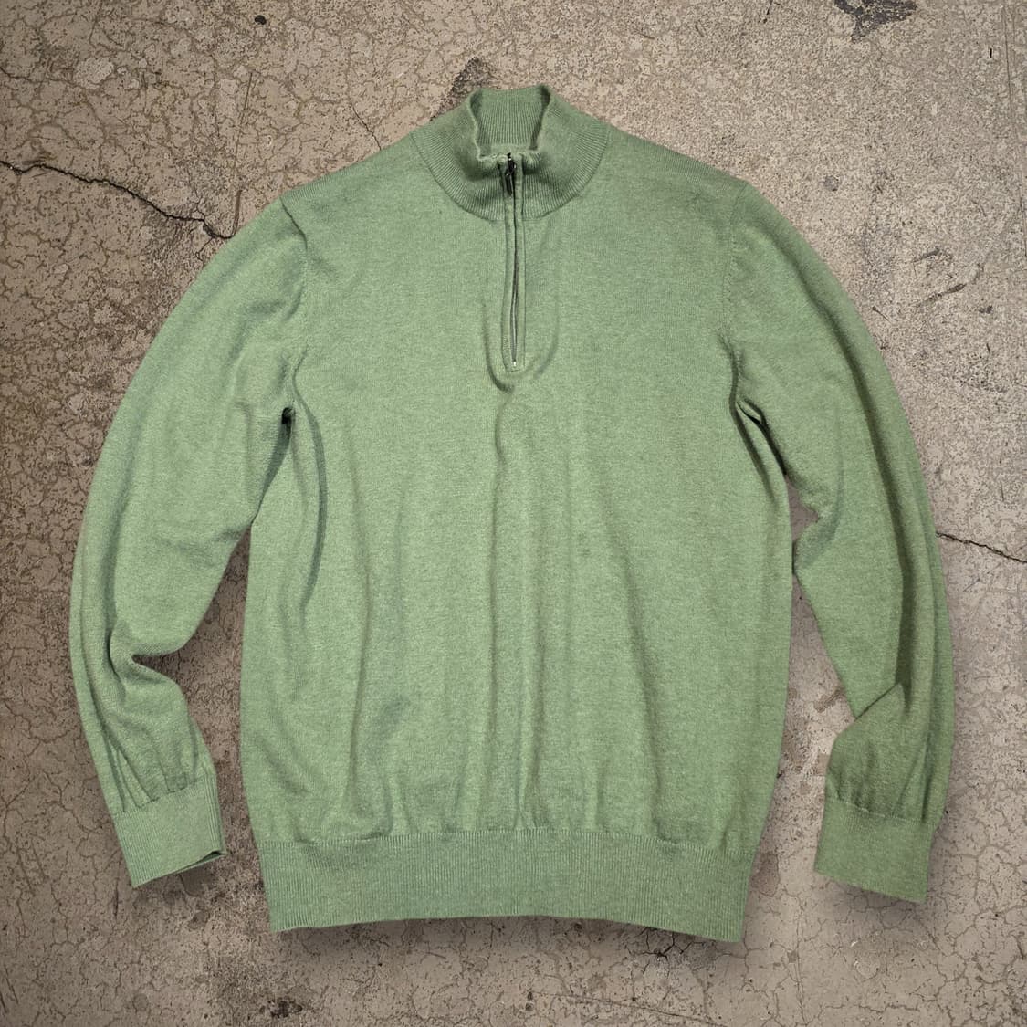 L.L.BEAN 쿼터집업 스웨터 캐시미어 혼방 상품이미지1