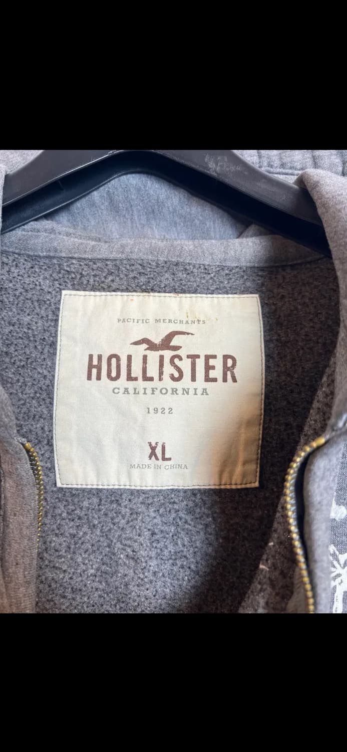 O130 홀리스터 후드집업 그레이 XL 상품이미지3
